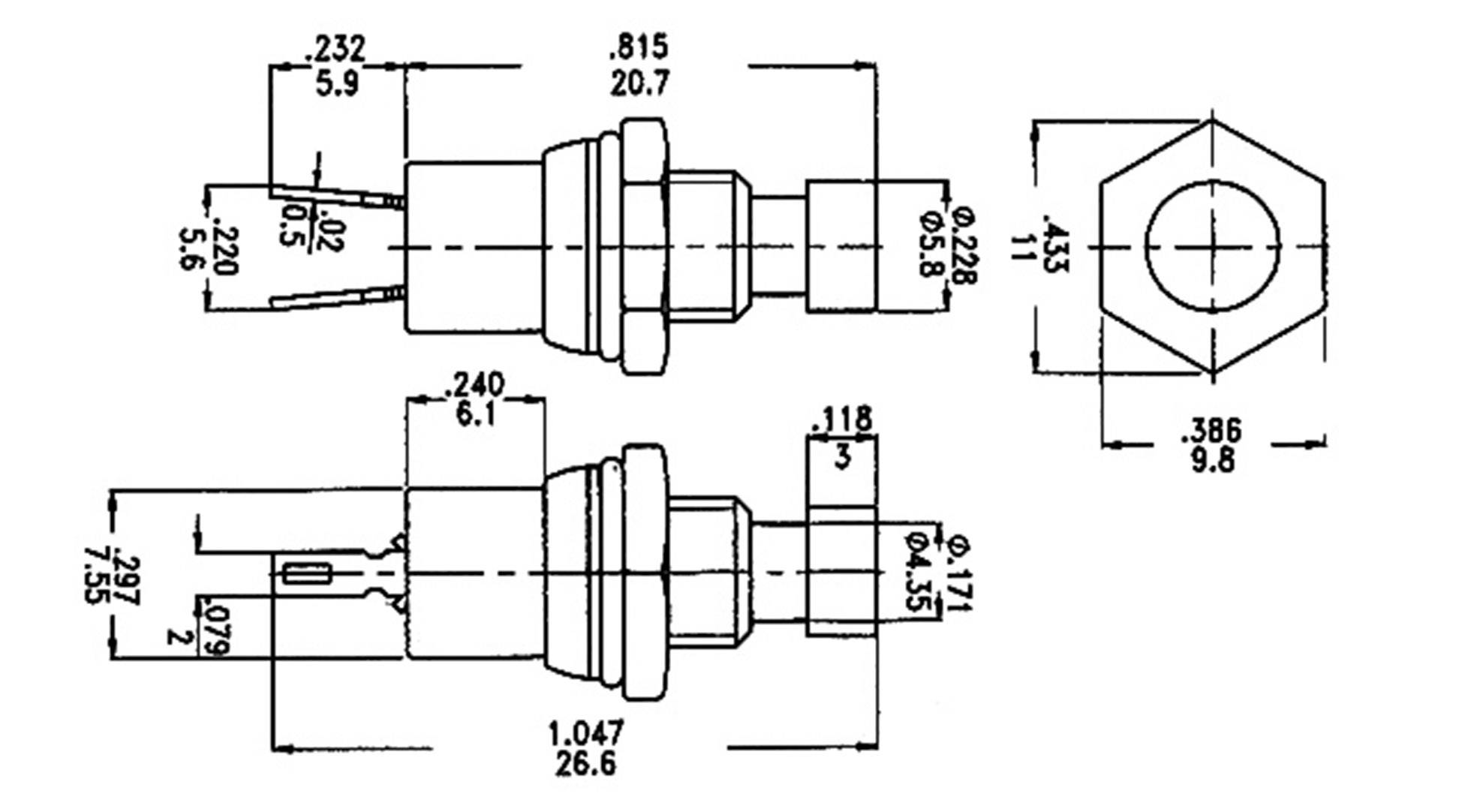 TRU Components TC-MT250AGN TC-MT250AGN Drucktaster tastend