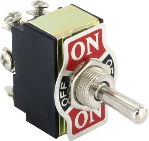 TRU Components TC-GT143 TC-GT143 Kippschalter 125 V/AC 10 A 1 x Ein/Aus/Ein rastend/0/rastend