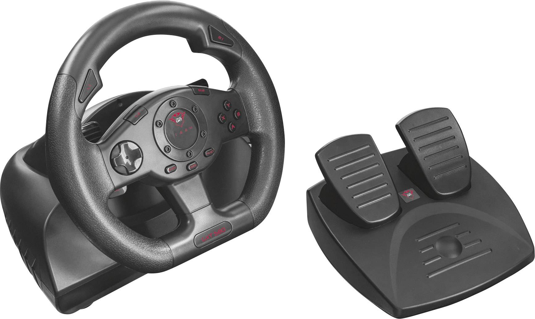 Trust GXT 580 Lenkrad USB PC Schwarz inkl. Pedale