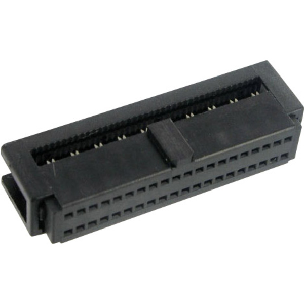 TRU Components 1589656Pfosten-Steckverbinder mit Zugentlastung Rastermaß: 1.27mm Polzahl Gesamt: 26 Anzahl Reihen: 2
