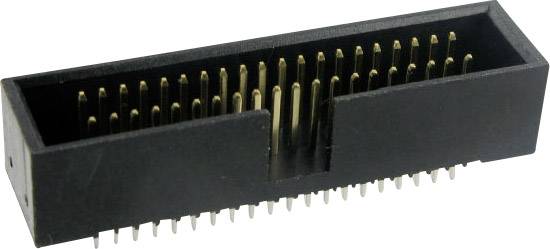 TRU Components 1589667Pfosten-Steckverbinder ohne Auswurfhebel Rastermaß: 1.27mm Polzahl Gesamt: 30 Anzahl Reihen: 2