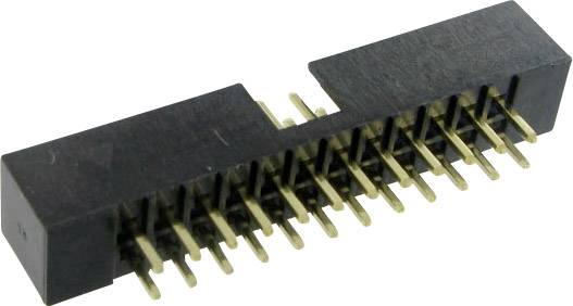 TRU Components 1589712 Pfosten-Steckverbinder ohne Auswurfhebel Rastermaß: 2 mm Polzahl Gesamt: 30