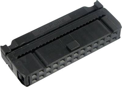 TRU Components 1589743Pfosten-Steckverbinder mit Zugentlastung Rastermaß: 2.54mm Polzahl Gesamt: 12 Anzahl Reihen: 2