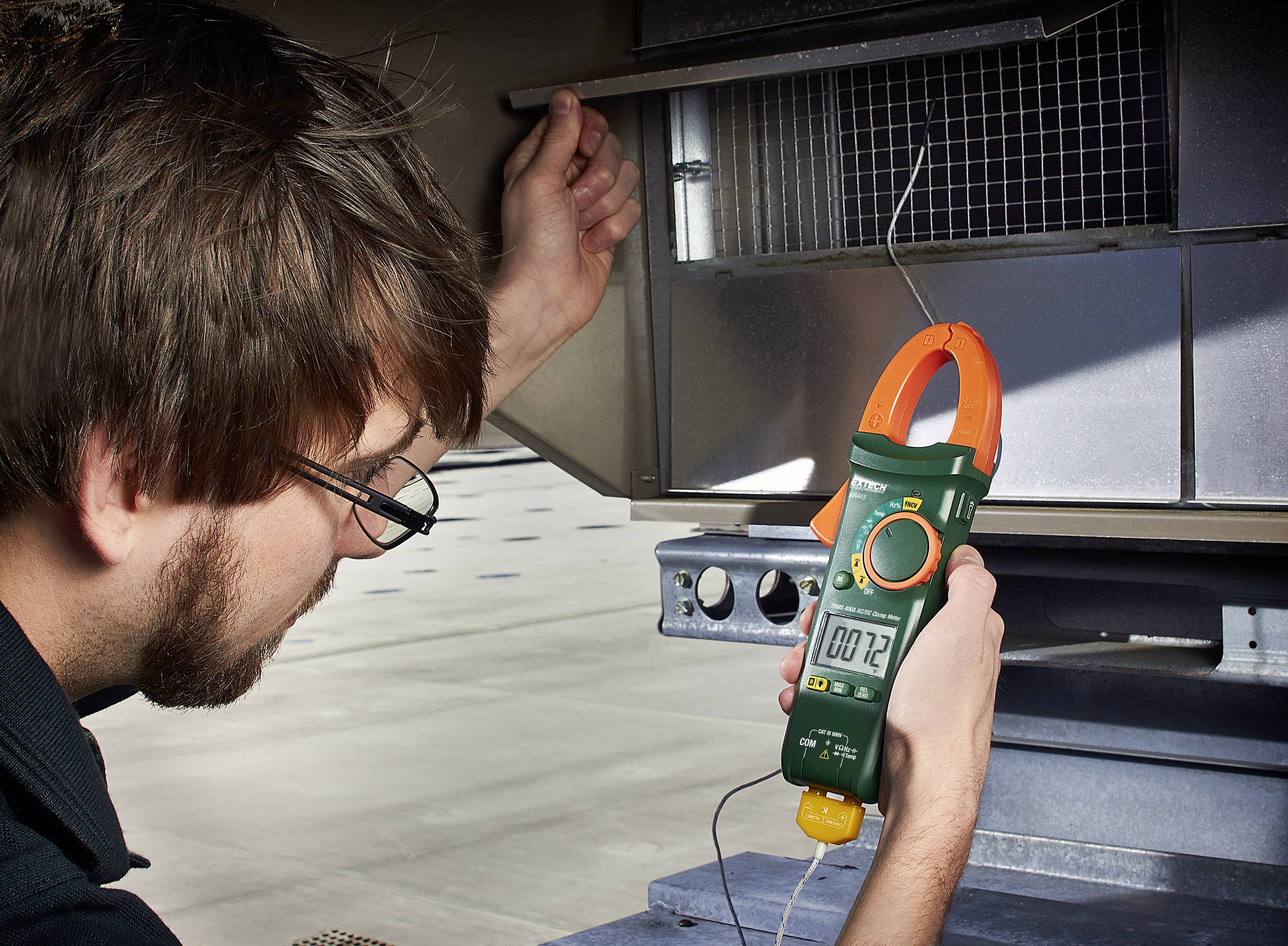 Extech MA445 Hand-Multimeter, Stromzange digital CAT III 600 V Anzeige (Counts): 4000