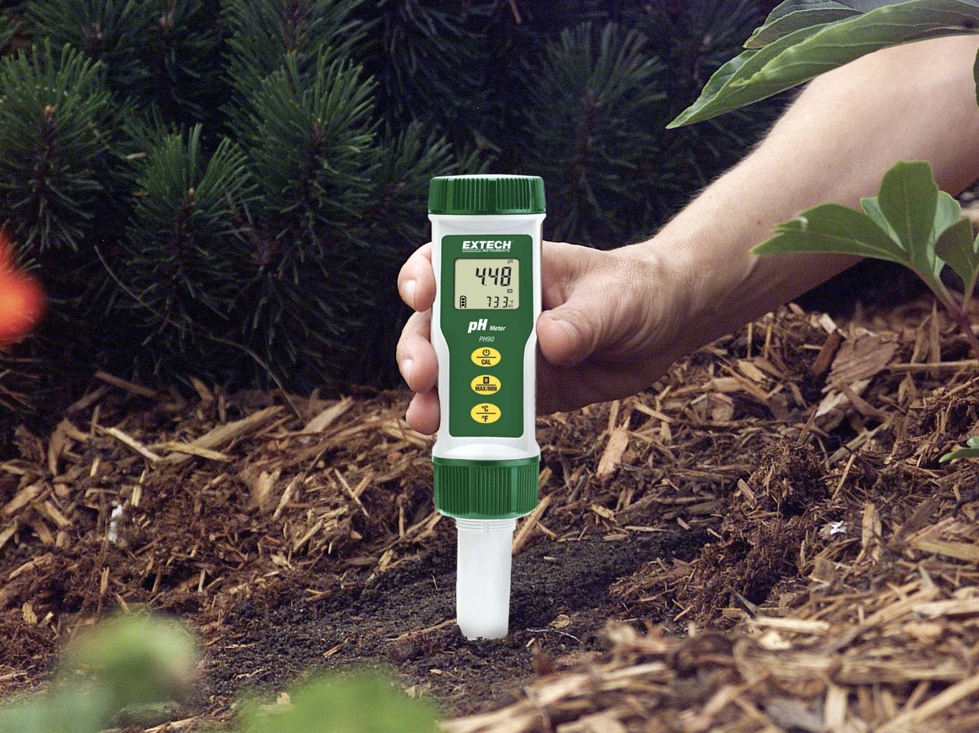 Extech PH90 pH-Messgerät pH-Wert, Temperatur