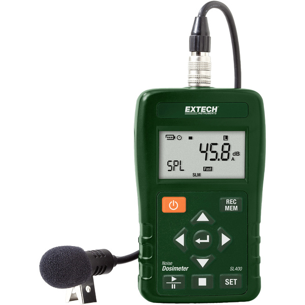 Extech Schallpegel-Messgerät Datenlogger SL400 30 - 143 dB 20 Hz - 8 kHz