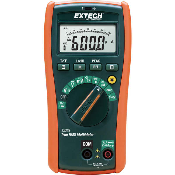 Extech EX363 Hand-Multimeter digital CAT III 1000 V, CAT IV 600 V Anzeige (Counts): 6000