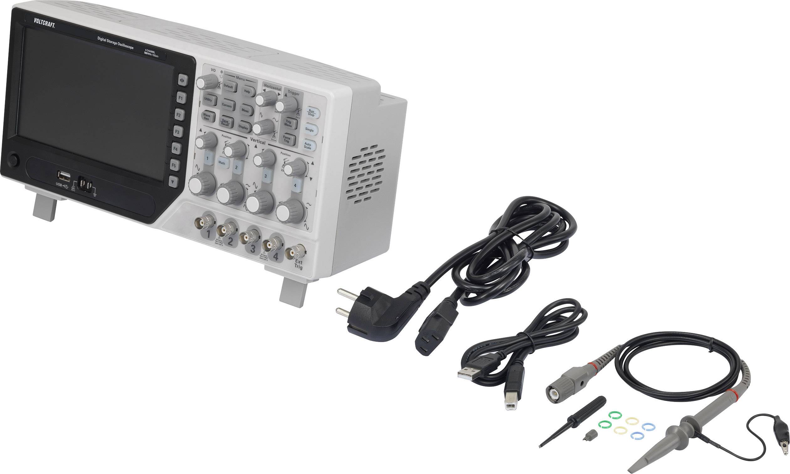 VOLTCRAFT DSO-1104E Digital-Oszilloskop 100MHz 4-Kanal 1 GSa/s 64 kpts 8 Bit Digital-Speicher (DSO) 1St.