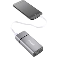 Intenso PM5200 Powerbank 5200 mAh Li-Ion Silber Statusanzeige Intenso PM5200 Powerbank 5200 mAh Li-Ion Silber Statusanzeige