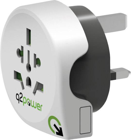 Q2 Power 1.100120 Reiseadapter World to Great Britain
