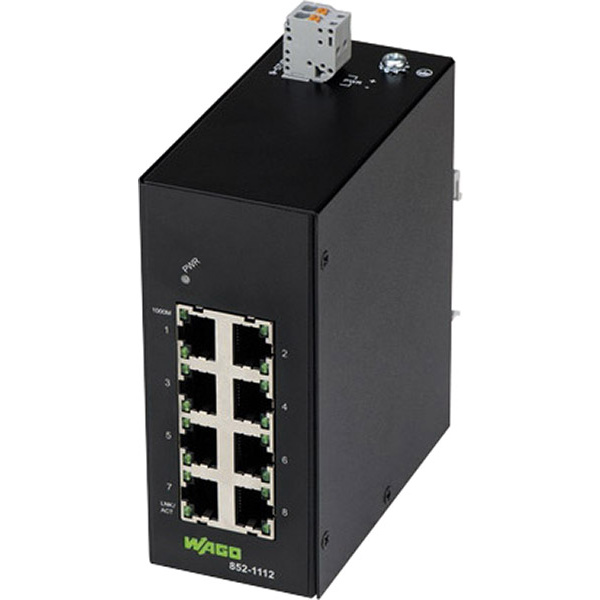 WAGO 852-1112 Industrial Ethernet Switch 8 Port 10 / 100 / 1000MBit/s