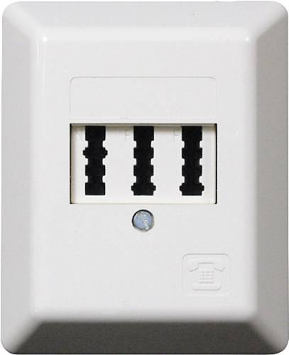 Telefondose Aufputz Weiß