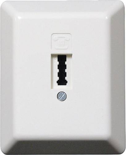 Telefondose Aufputz Weiß