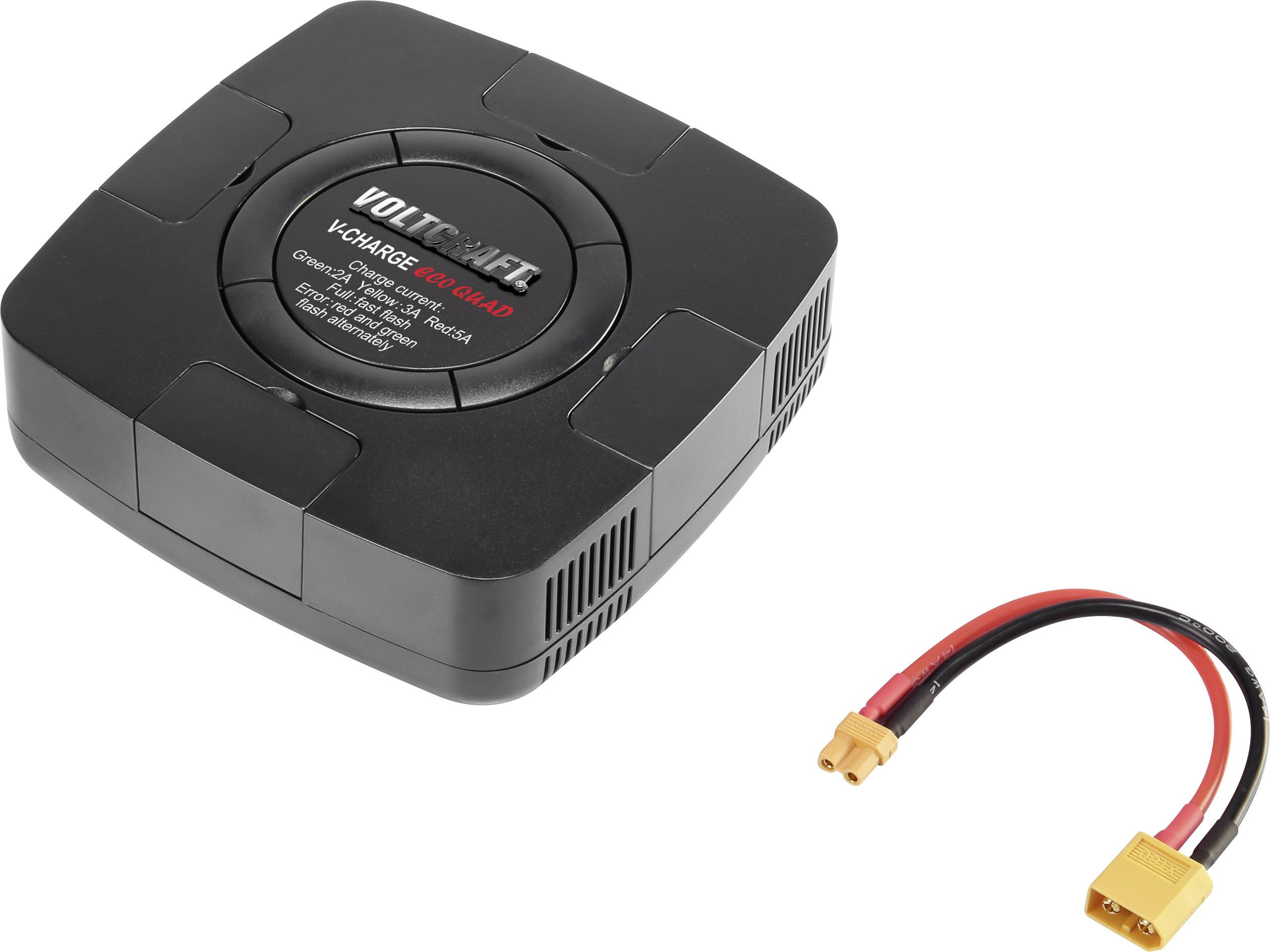VOLTCRAFT V-Charge Eco Quad Modellbau-Ladegerät 12 V, 32 V 5 A LiPo