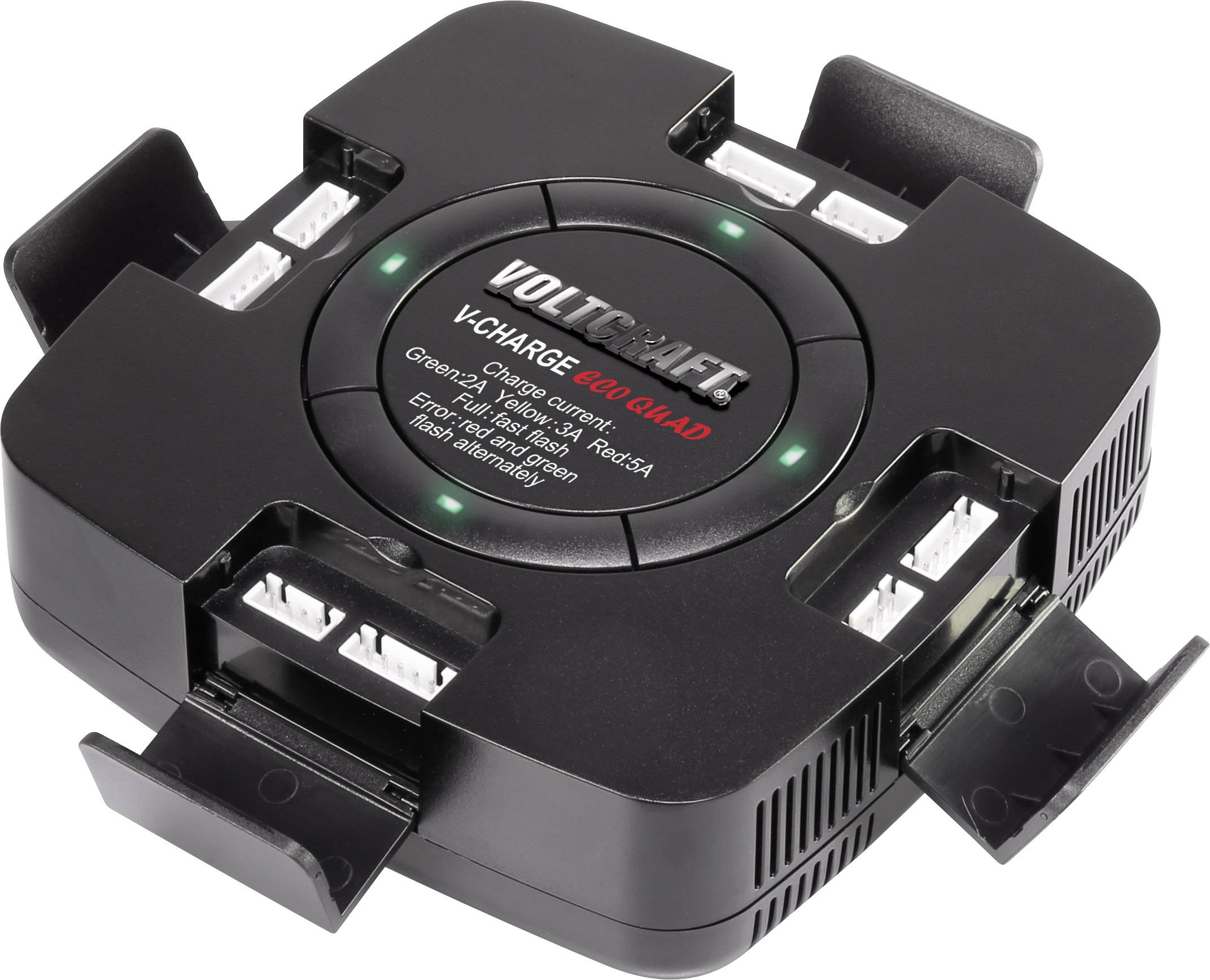VOLTCRAFT V-Charge Eco Quad Modellbau-Ladegerät 12 V, 32 V 5 A LiPo