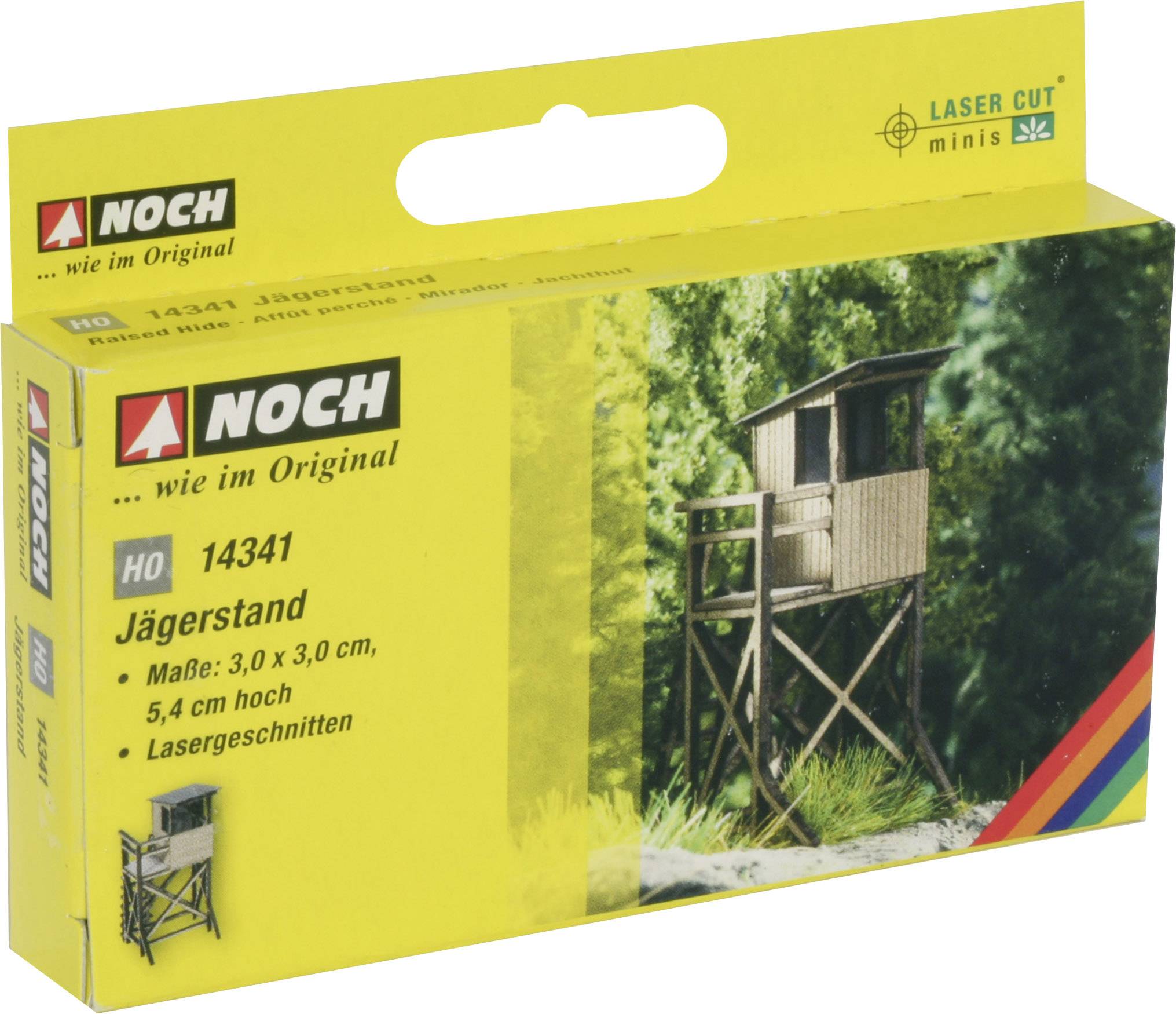 NOCH Laser-Cut minis® 14341 H0 Jägerstand Lasercutbausatz