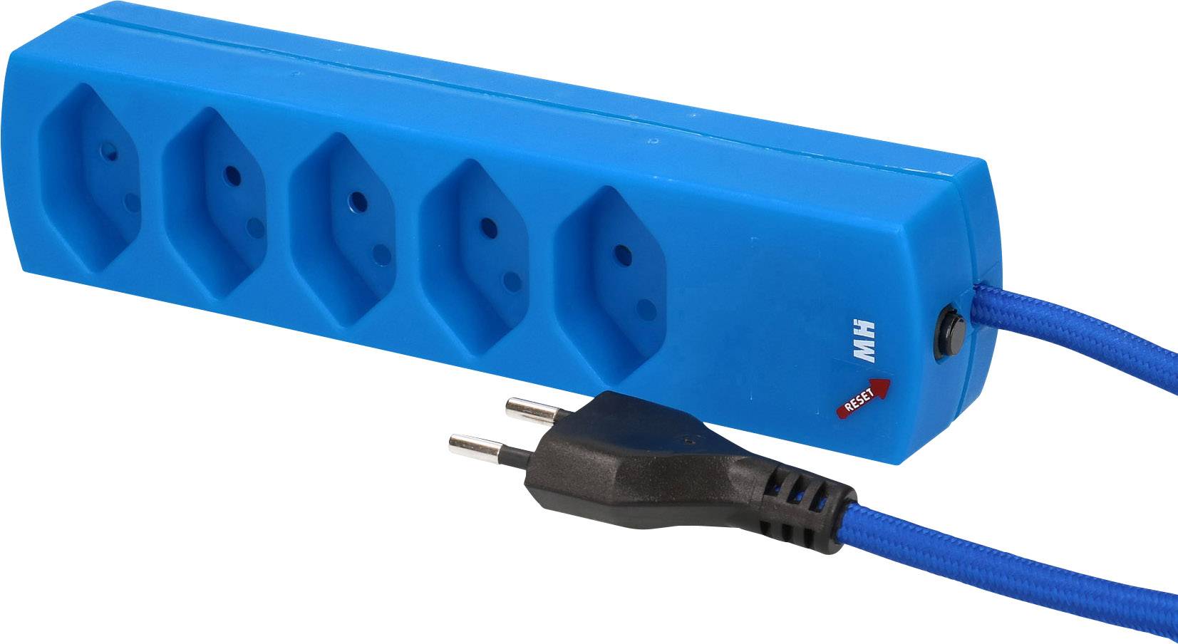 MH MaxTex 127043 Steckdosenleiste 5fach Blau 1 St.