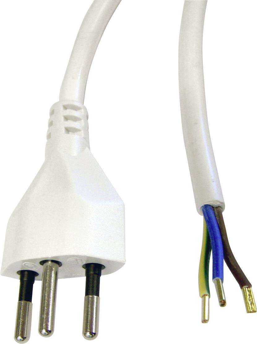 Max Hauri AG 114349 Strom Netzkabel Weiß 5.00m