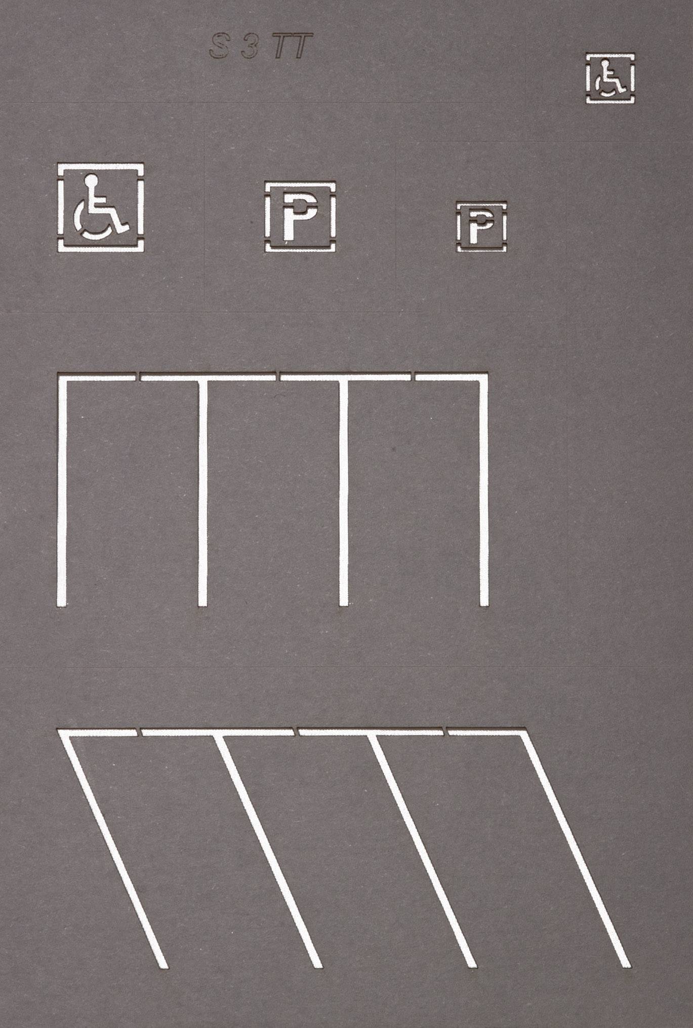 NOCH 48600 TT Straßenmarkierungs-Schablonen