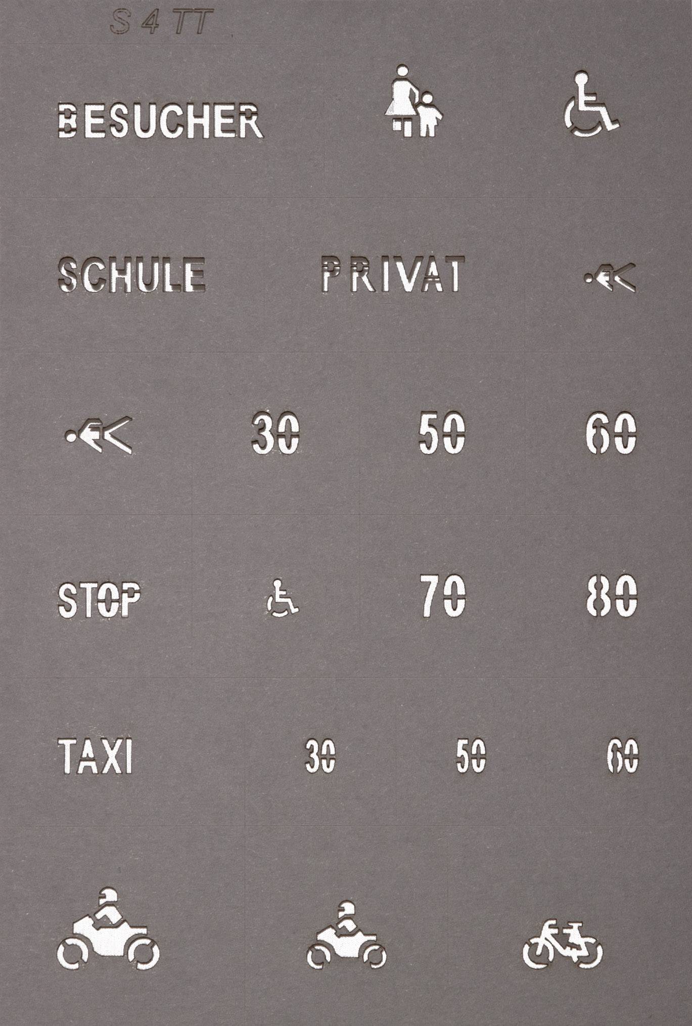 NOCH 48600 TT Straßenmarkierungs-Schablonen