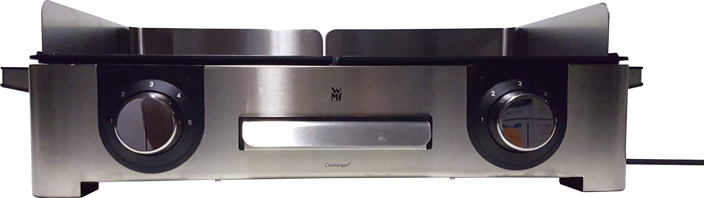 WMF LONO Elektro Tischgrill kabelgebunden, 2 Grillzonen Cromargan