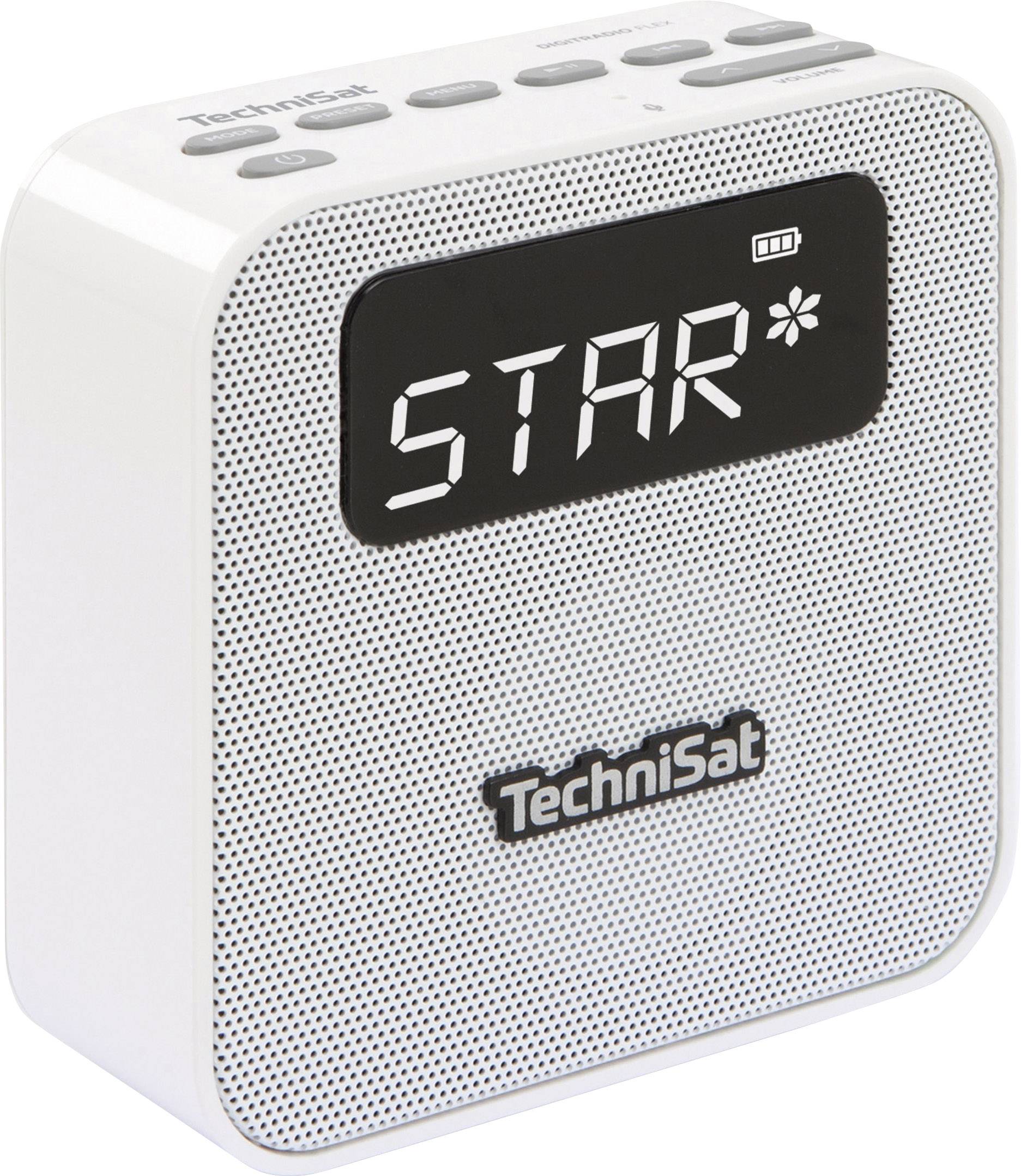 TechniSat Digitradio Flex Steckdosenradio DAB+, UKW AUX, Bluetooth®, USB   Weiß