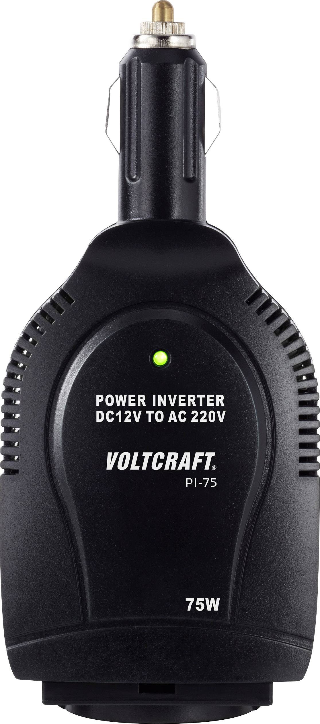 VOLTCRAFT Wechselrichter PI-75 75W 12 V/DC - 230 V/AC