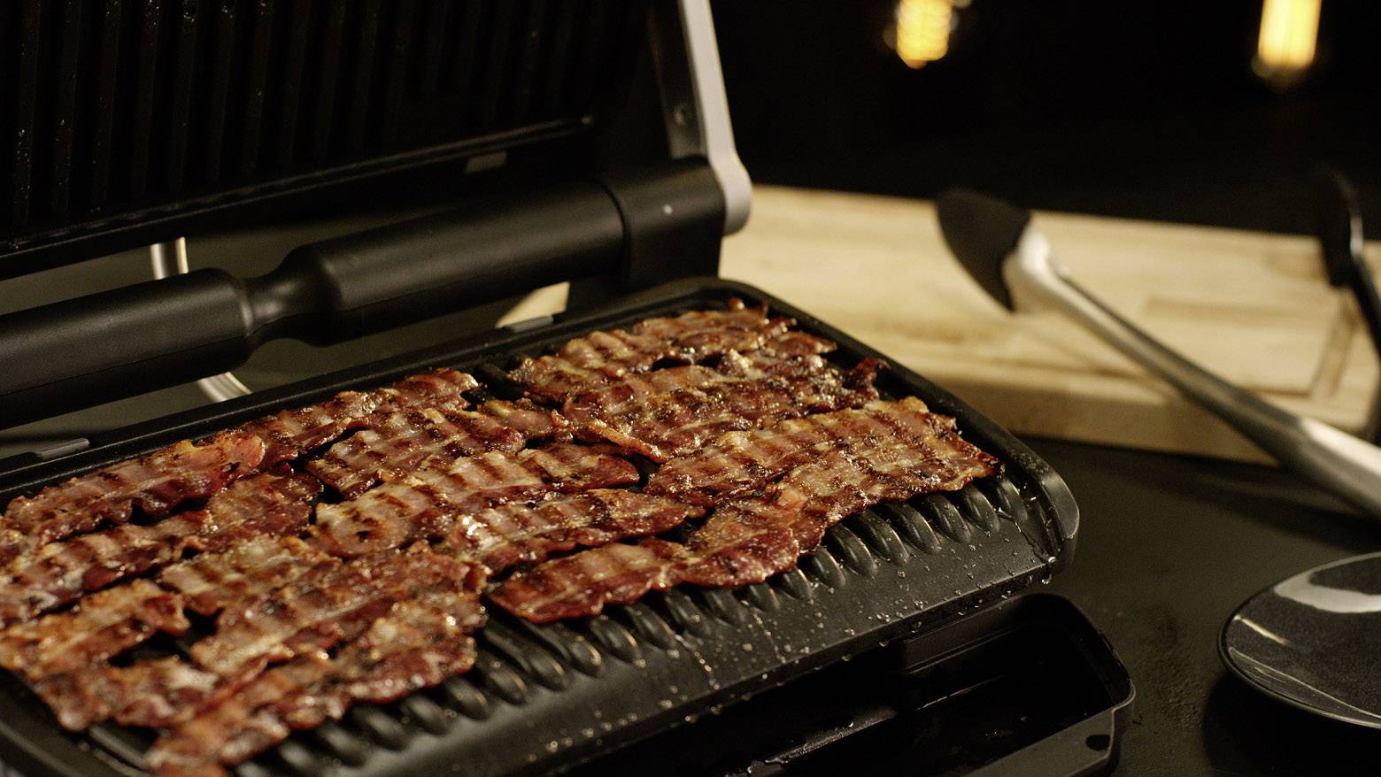 Tefal Optigrill + XL Elektro Kontaktgrill Automatische Temperaturanpassung Edelstahl (gebürstet), Schwarz