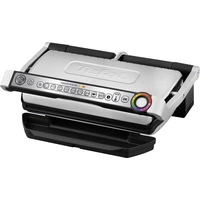 Tefal Optigrill + XL Elektro Kontaktgrill Automatische Temperaturanpassung Edelstahl (gebürstet), Schwarz Tefal Optigrill + XL Elektro Kontaktgrill Automatische Temperaturanpassung Edelstahl (gebürstet), Schwarz
