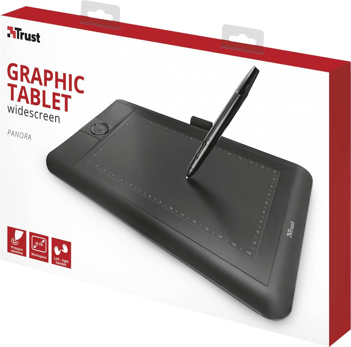 Trust Panora USB Grafiktablett Schwarz