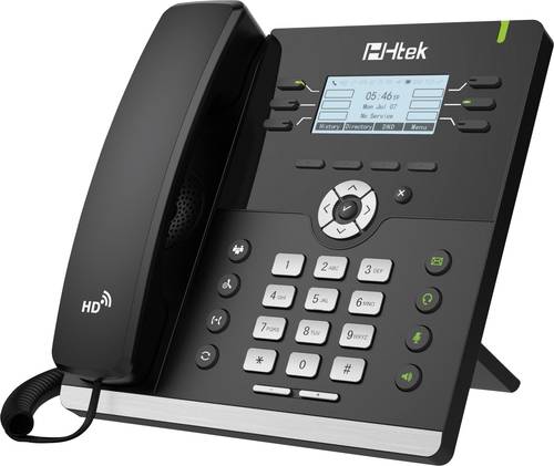TipTel Htek UC903 Schnurgebundenes Telefon, VoIP Headsetanschluss, Freisprechen Beleuchtetes Display