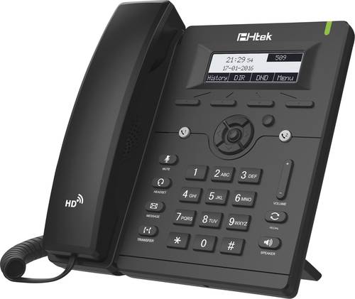 TipTel Htek UC902 Schnurgebundenes Telefon, VoIP Freisprechen, Headsetanschluss, PoE Beleuchtetes Di