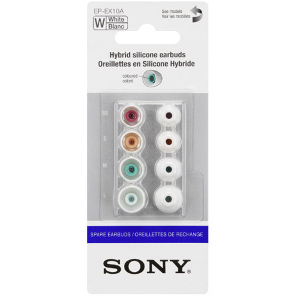 Sony EP-EX10A In Ear Kopfhörer Ohrpolster 1 St. Weiß