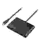 I-tec C31DTPDHUB3 3 Port USB 3.0-Hub mit USB-C Stecker, mit Schnellladeport Schwarz