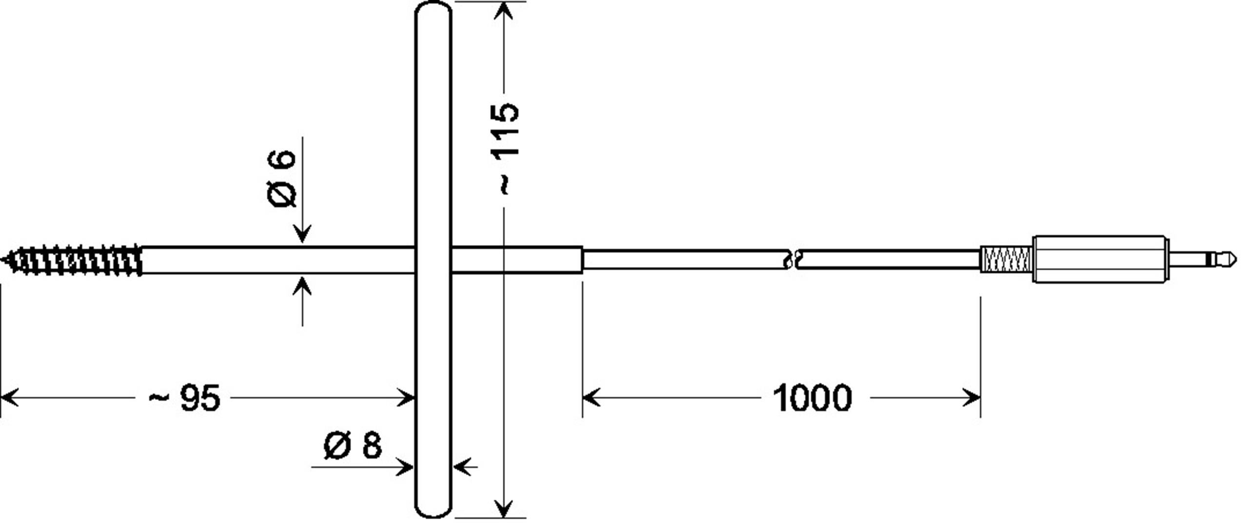 Greisinger GGF 175 Gefriergutfühler -70 bis 200 °C Fühler-Typ Pt1000