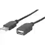 Manhattan USB-Kabel USB 2.0 USB-A Stecker, USB-A Buchse 1.00 m Schwarz Folienschirm, UL-zertifizier Manhattan USB-Kabel USB 2.0 USB-A Stecker, USB-A Buchse 1.00 m Schwarz Folienschirm, UL-zertifizier