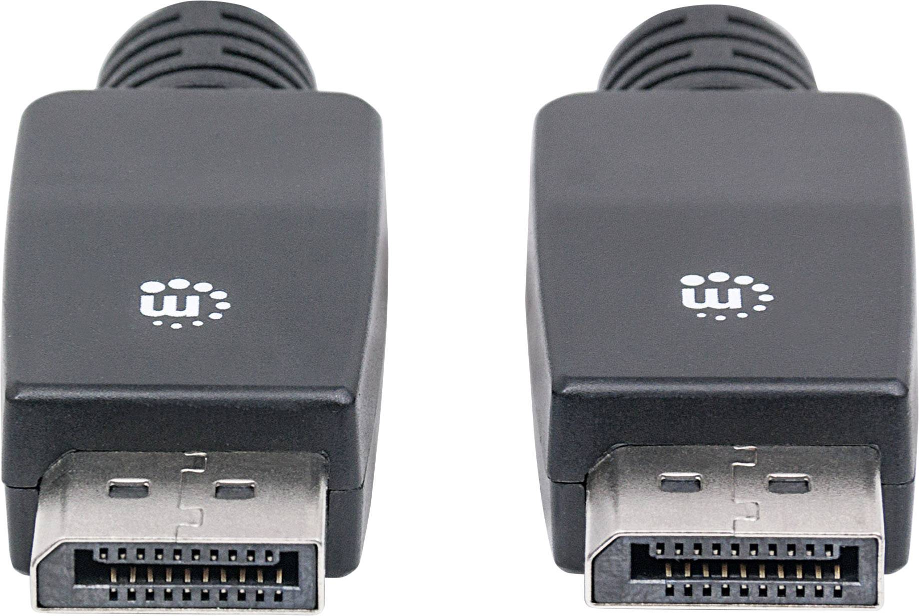 Manhattan DisplayPort Anschlusskabel DisplayPort Stecker, DisplayPort Stecker 7.50 m Schwarz 354127 Folienschirm, UL-zertifiziert, 4K UHD
