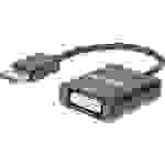 Manhattan 152228 DisplayPort Adapter [1x DisplayPort Stecker - 1x DVI-Buchse 24+1pol.] Schwarz 23.00cm