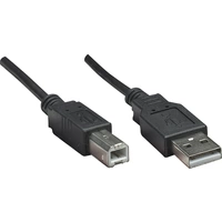 Manhattan USB-Kabel USB 2.0 USB-A Stecker, USB-B Stecker 0.50 m Schwarz Folienschirm, UL-zertifizie Manhattan USB-Kabel USB 2.0 USB-A Stecker, USB-B Stecker 0.50 m Schwarz Folienschirm, UL-zertifizie