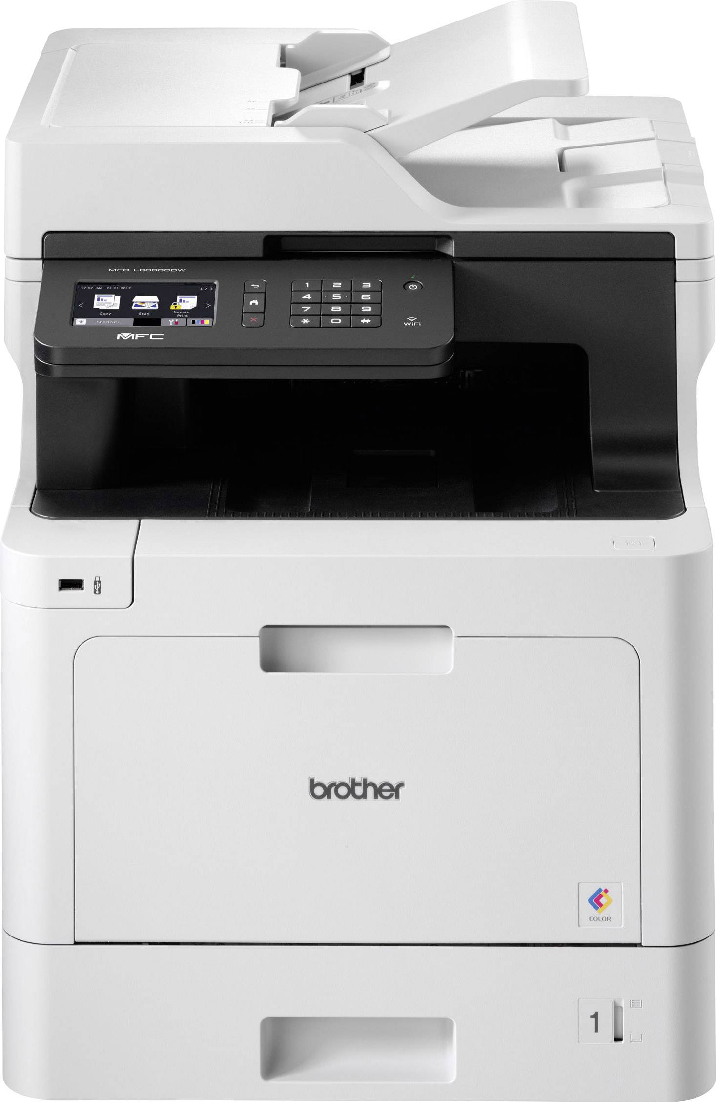 Brother MFC-L8690CDW Multifunktionsdrucker Laser Farbe A4 Drucker, Scanner, Kopierer, Fax LAN, WLAN, Duplex, Duplex-ADF