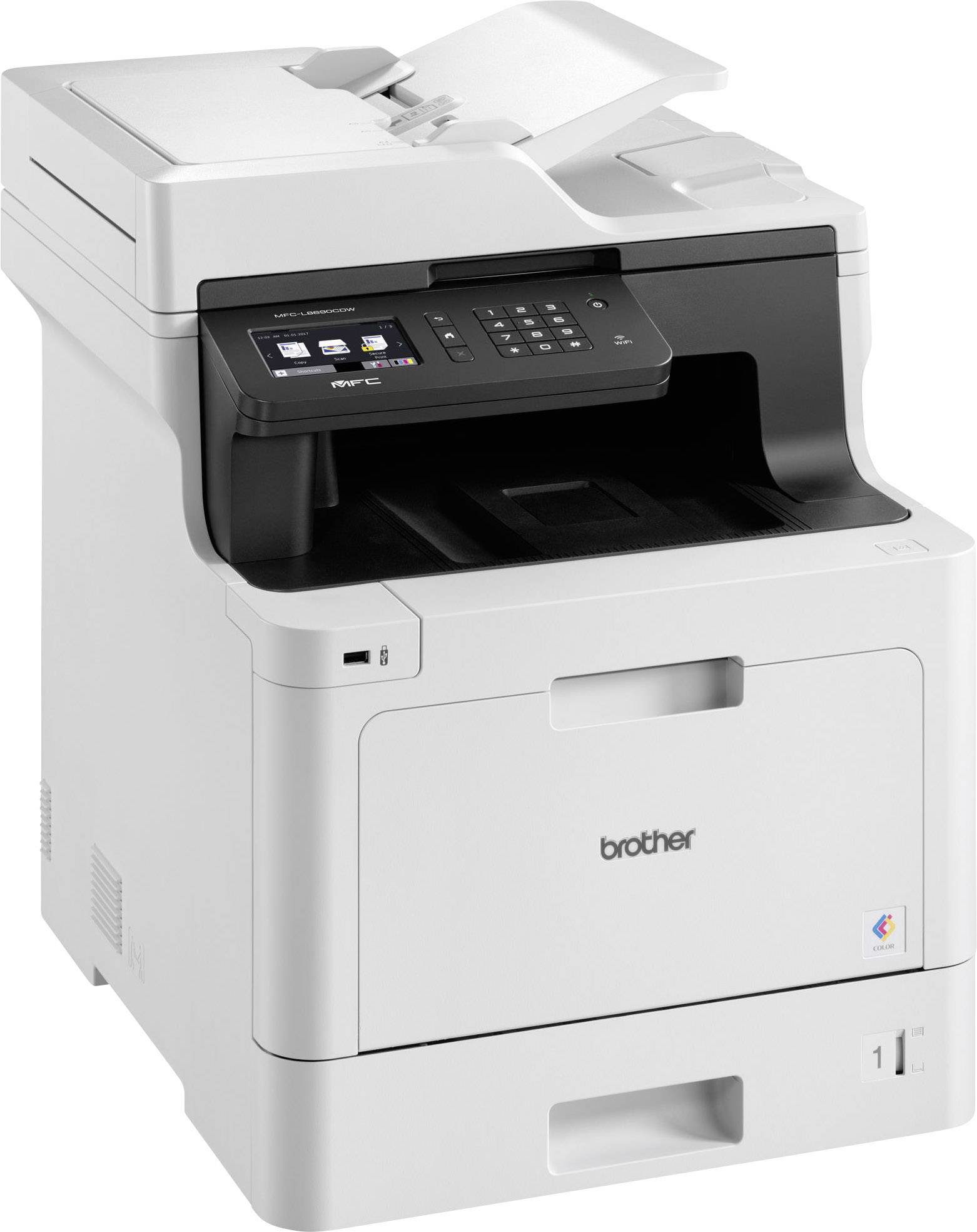 Brother MFC-L8690CDW Multifunktionsdrucker Laser Farbe A4 Drucker, Scanner, Kopierer, Fax LAN, WLAN, Duplex, Duplex-ADF