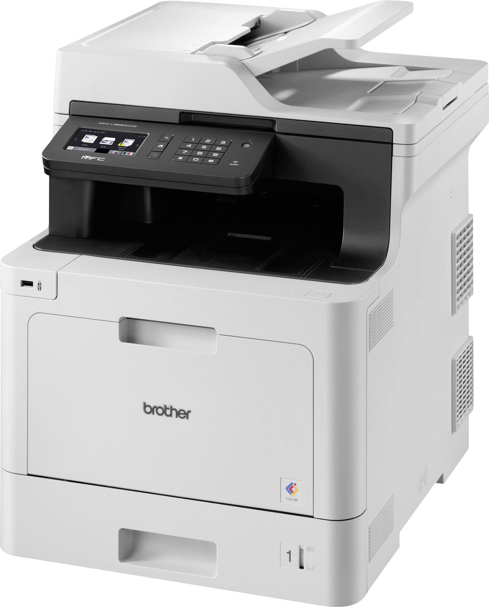 Brother MFC-L8690CDW Multifunktionsdrucker Laser Farbe A4 Drucker, Scanner, Kopierer, Fax LAN, WLAN, Duplex, Duplex-ADF
