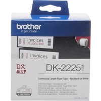 Brother DK-22251 Etiketten Rolle 62mm x 15.24m Papier Weiß 1 St. Permanent haftend DK22251 Universal-Etiketten Brother DK-22251 Etiketten Rolle 62mm x 15.24m Papier Weiß 1 St. Permanent haftend DK22251 Universal-Etiketten
