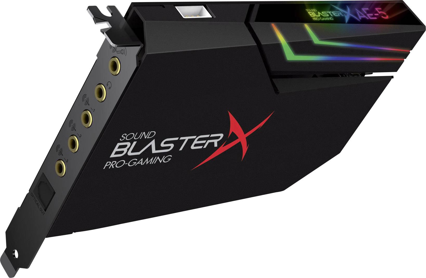 Sound BlasterX AE-5 5.1 Soundkarte, Intern PCIe Digitalausgang, externe Kopfhöreranschlüsse