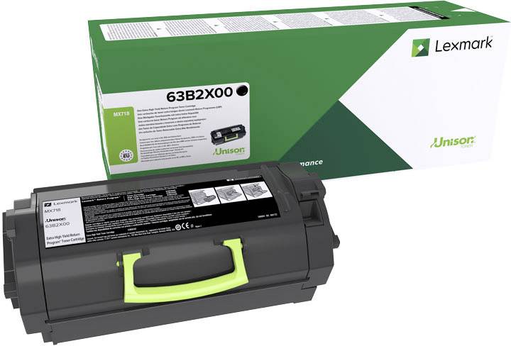 Lexmark Rückgabe Tonerkassette MX717 MX718 Original Schwarz 45000 Seiten 63B2X00