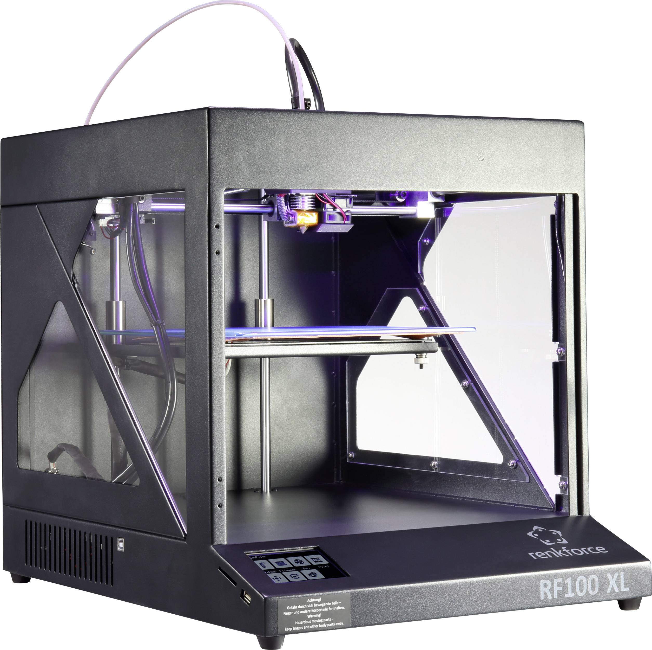 Renkforce RF100 XL Plus 3D Drucker inkl. Filament, beheizbares Druckbett