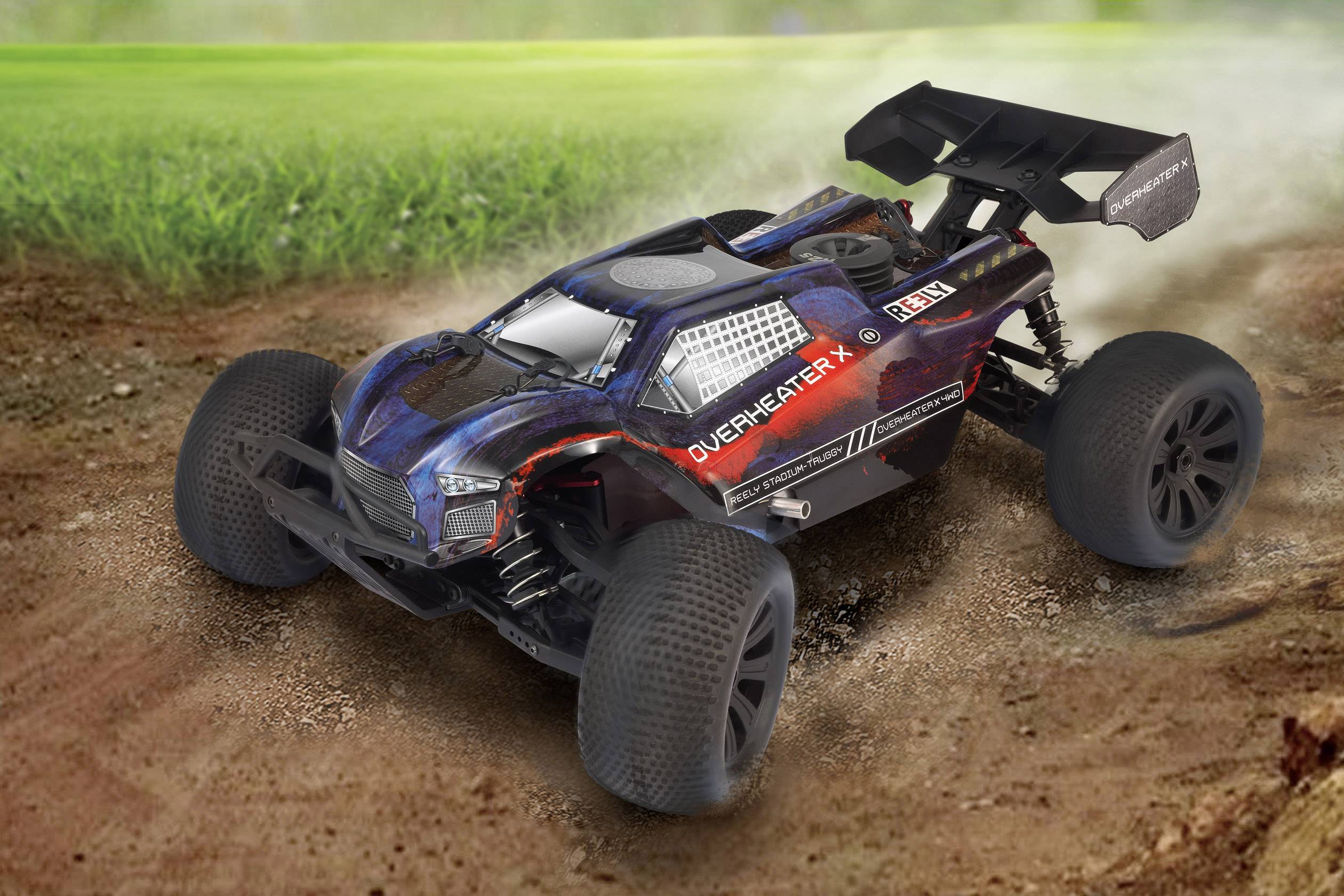 Reely Overheater 1:8 RC Modellauto Nitro Truggy Allradantrieb (4WD) RtR 2,4GHz