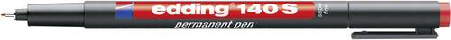 Edding Folienstift 140 S permanent pen super fine 4-140002 Rot