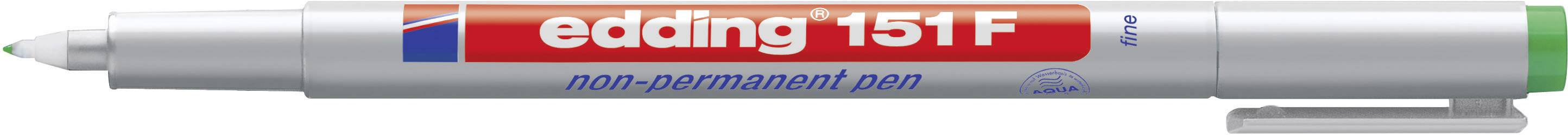 edding 151 F Folienstift 0.6 mm, grün, wasserlöslich