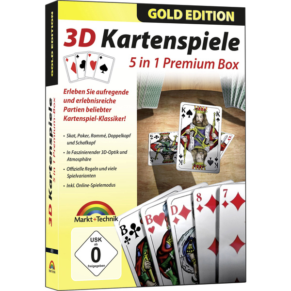 3D Kartenspiele 5in1 Premium Box PC USK: 0